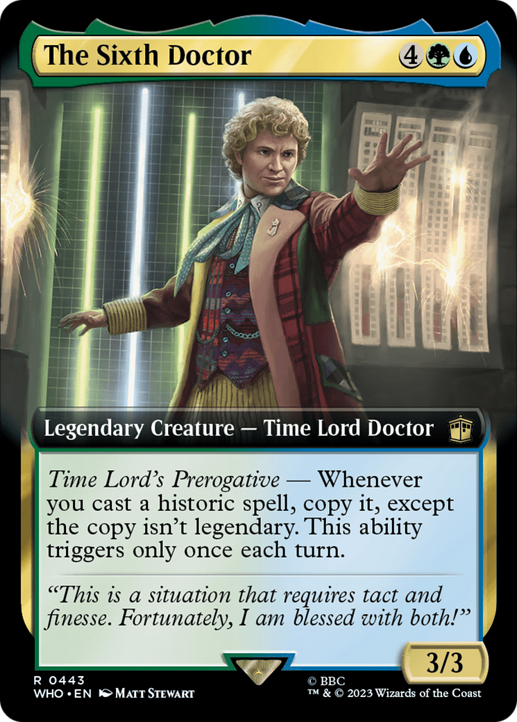 The Sixth Doctor (Extended Art) [Doctor Who] Foil
