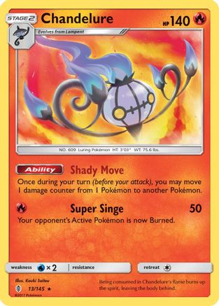 Chandelure 013/145 - SM  Guardians Rising Holofoil