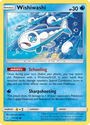 Wishiwashi 037/145 - SM  Guardians Rising Reverse Holofoil