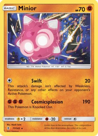 Minior 077/145 - SM  Guardians Rising Reverse Holofoil