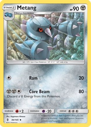 Metang 084/145 - SM  Guardians Rising Reverse Holofoil