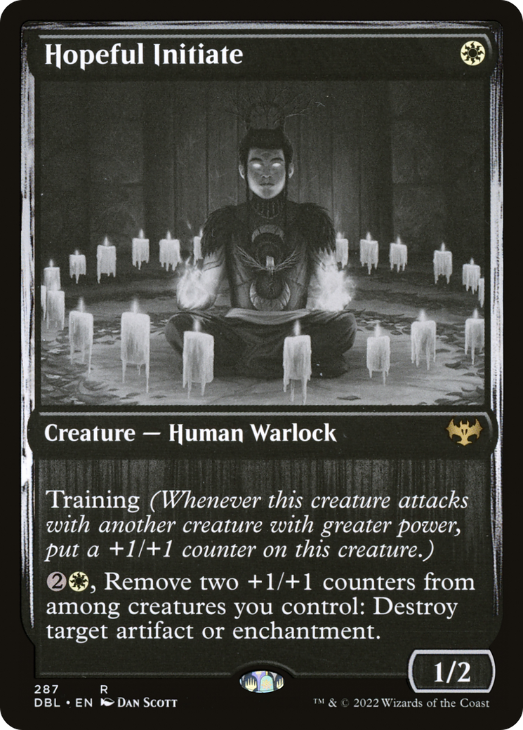 Hopeful Initiate (DBL-287) - Innistrad: Double Feature Foil