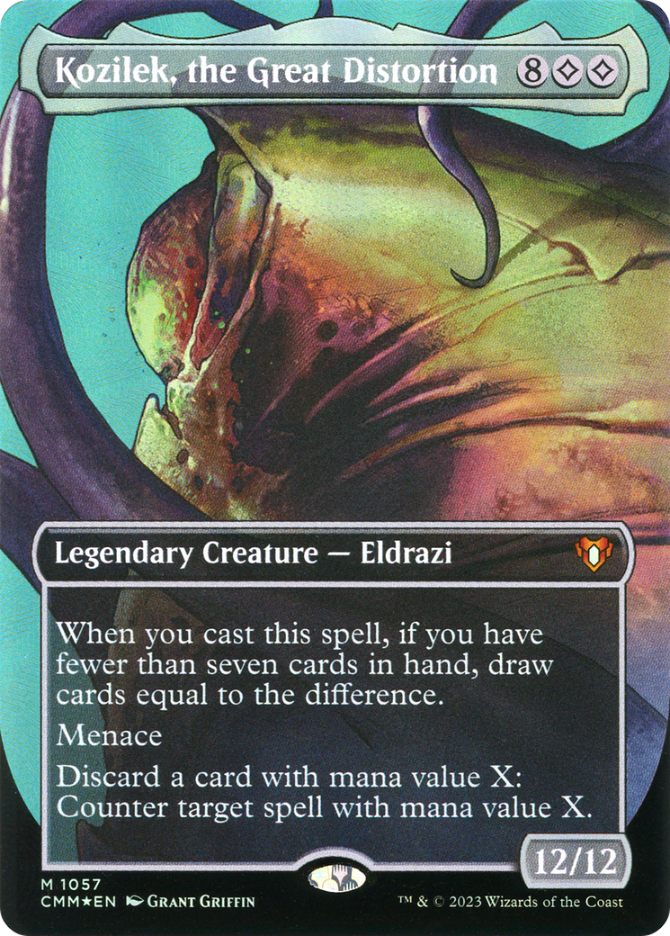 Kozilek, the Great Distortion (CMM-1057) - Commander Masters (Borderless) Foil