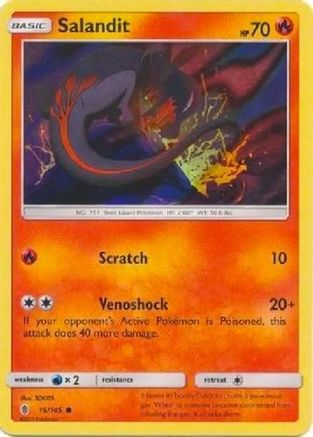 Salandit (Collection Promo) 015/145 - League & Championship Cards Holofoil