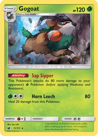 Gogoat 011/111 - SM  Crimson Invasion Reverse Holofoil