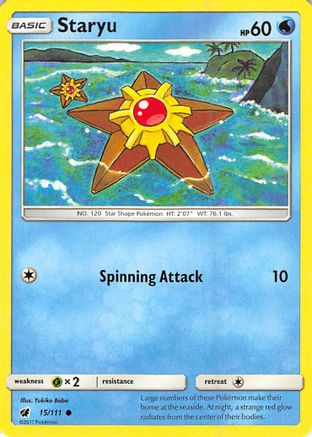 Staryu 015/111 - SM  Crimson Invasion Reverse Holofoil