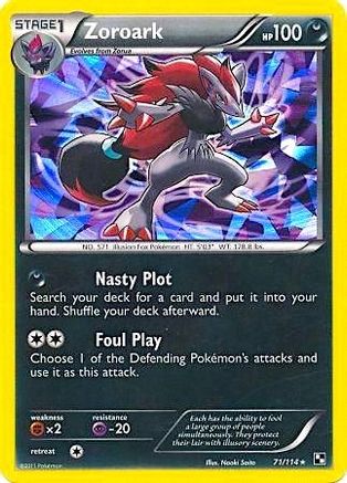 Zoroark (Cracked Ice Holo) 071/114 - Blister Exclusives Holofoil