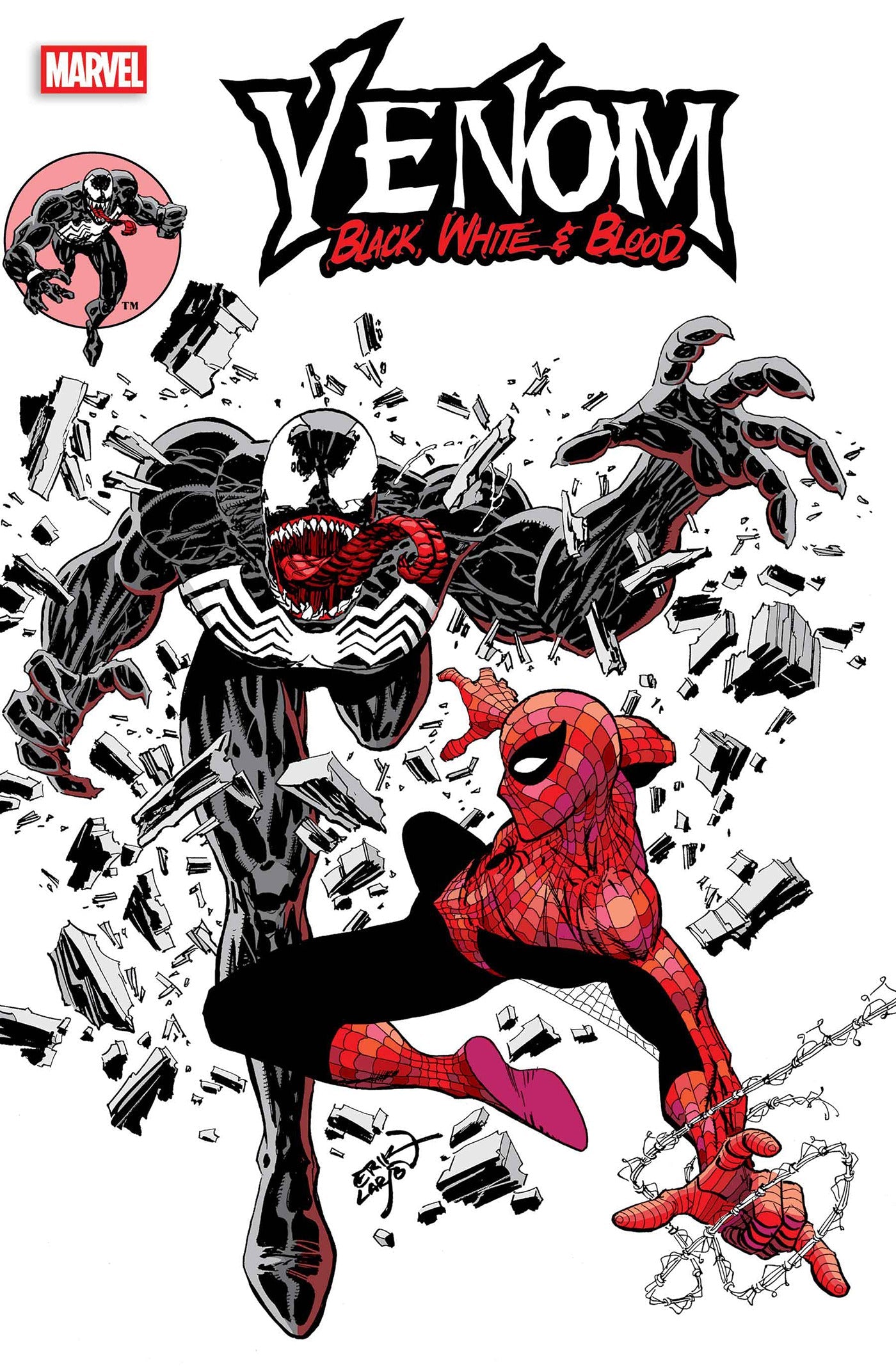 Venom Black White & Blood #2 B Erik Larsen Variant (09/24/2025) Marvel