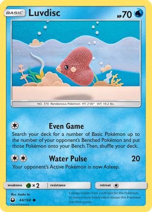 Luvdisc 044/168 - SM  Celestial Storm Reverse Holofoil