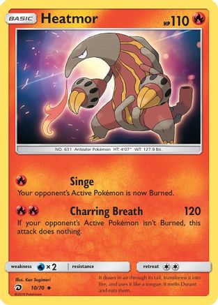 Heatmor 010/70 - Dragon Majesty Reverse Holofoil