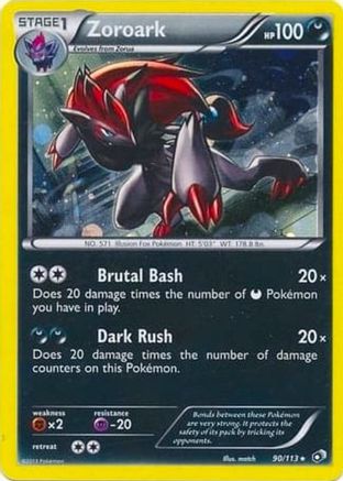 Zoroark (Cosmos Holo) 090/113 - Blister Exclusives Holofoil