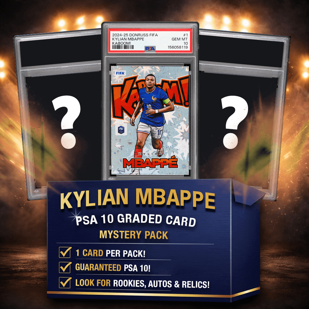 Kylian Mbappe PSA 10 Graded Soccer Card Mystery Pack