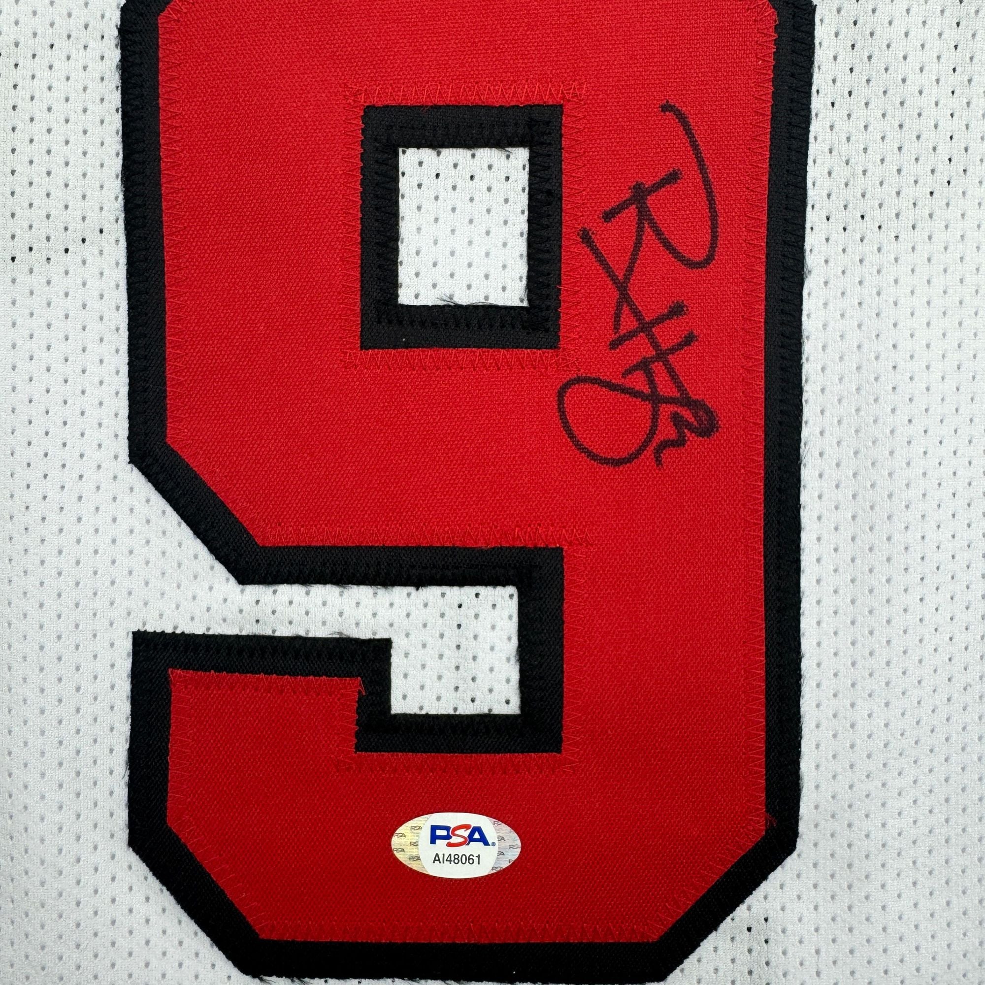 Autographed/Signed Ron Harper Chicago White Basketball Jersey PSA/DNA COA