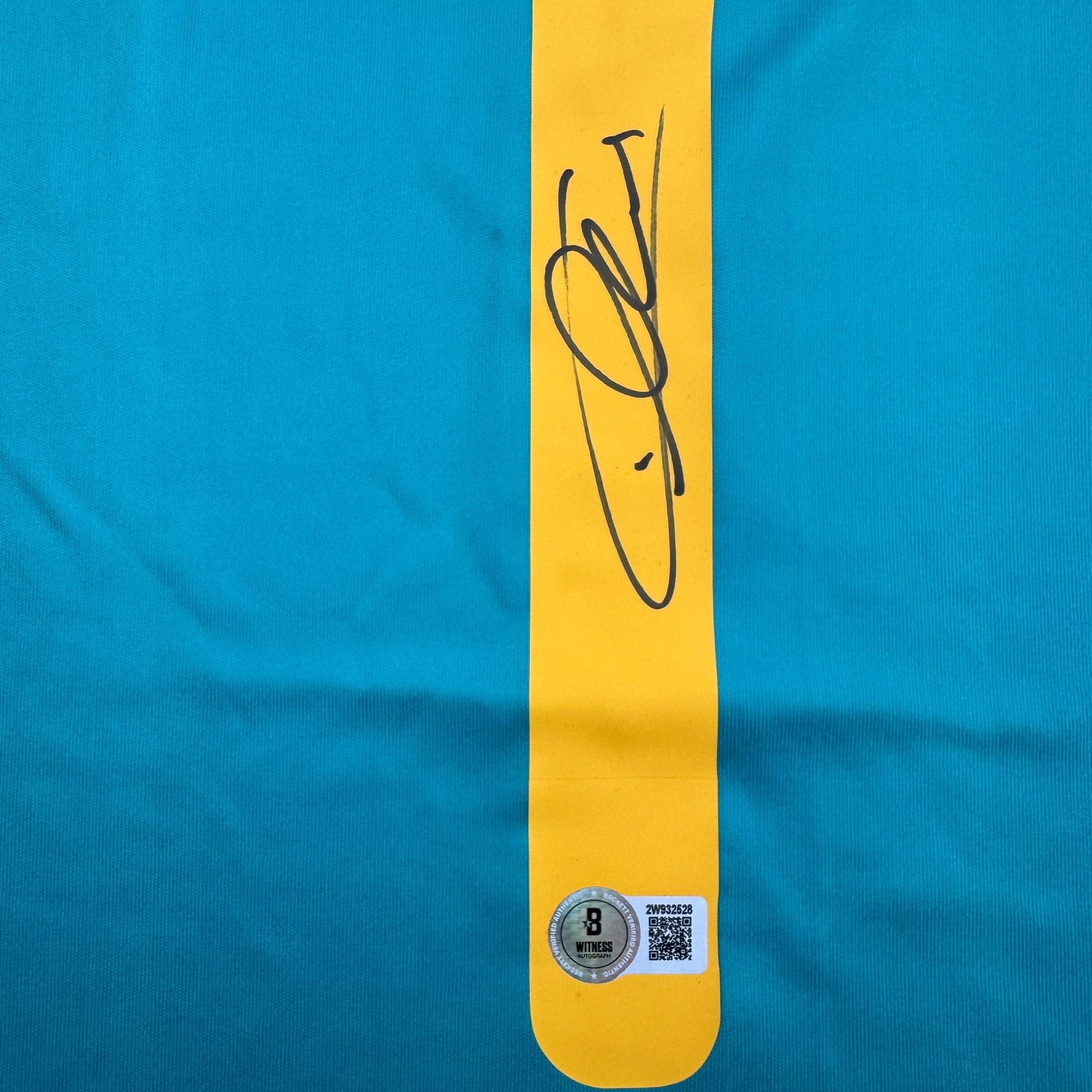 Autographed/Signed Iker Casillas Spain Teal Soccer Futbol Jersey Beckett BAS COA