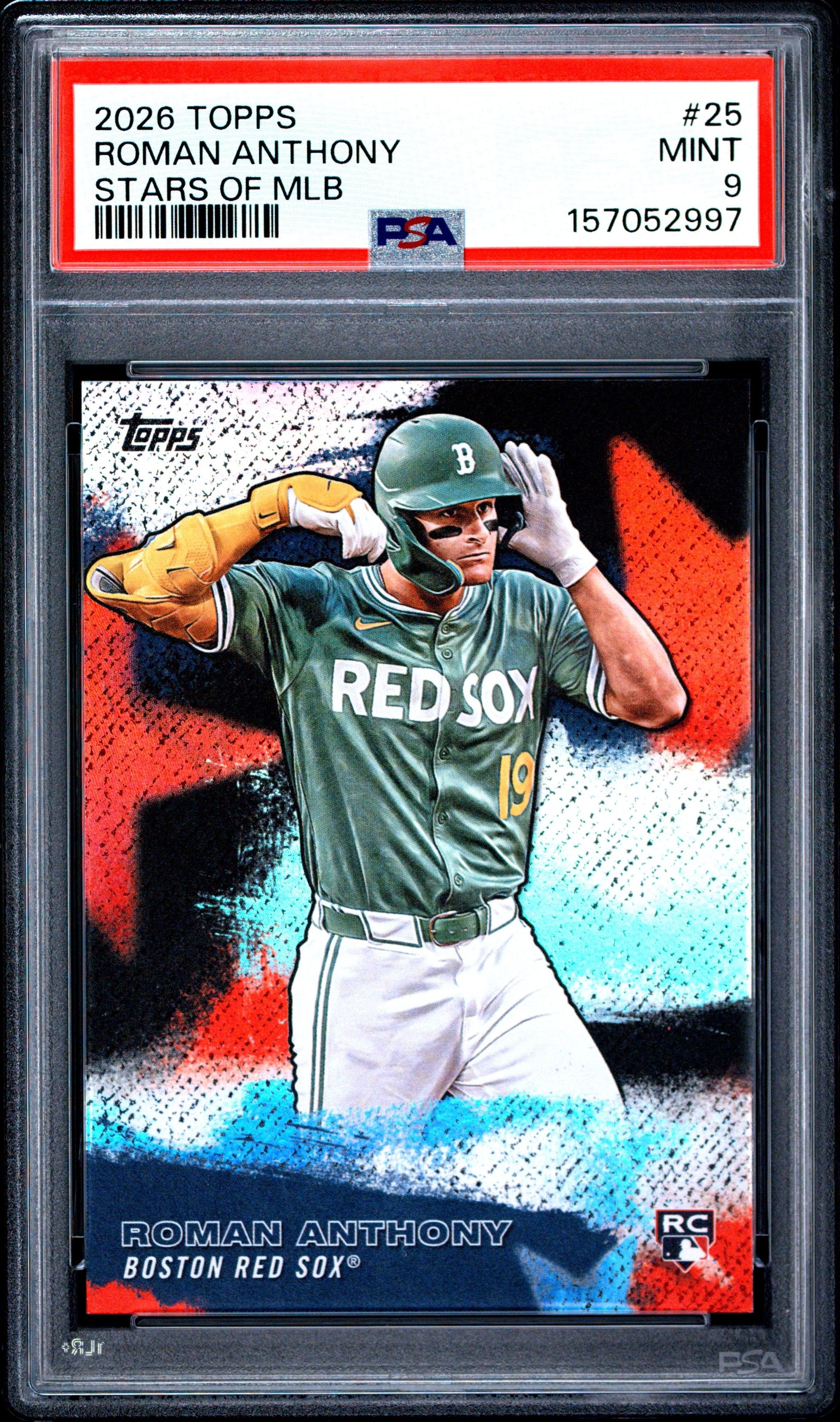 Graded 2026 Topps Roman Anthony #SMLB25 Stars of MLB Rookie RC Baseball Card PSA 9 Mint