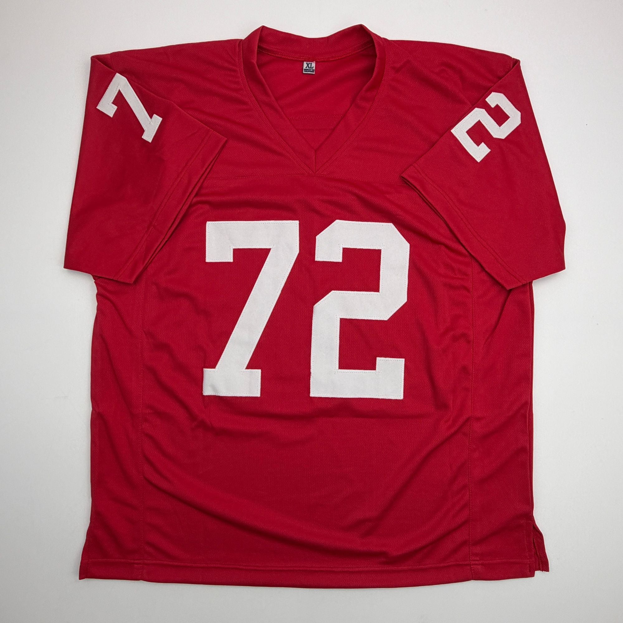 Autographed/Signed Dan Dierdorf Arizona Red Football Jersey Beckett BAS COA