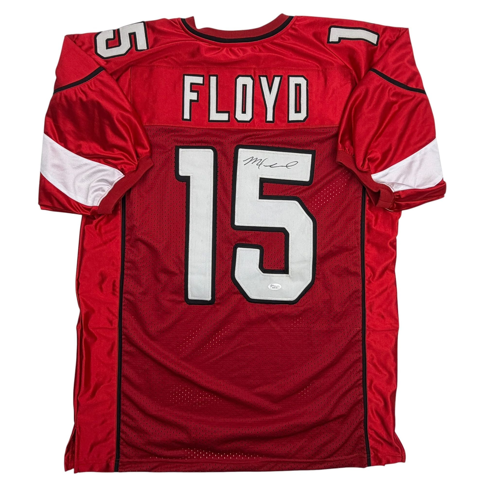 Autographed/Signed Michael Floyd Arizona Red Football Jersey JSA COA