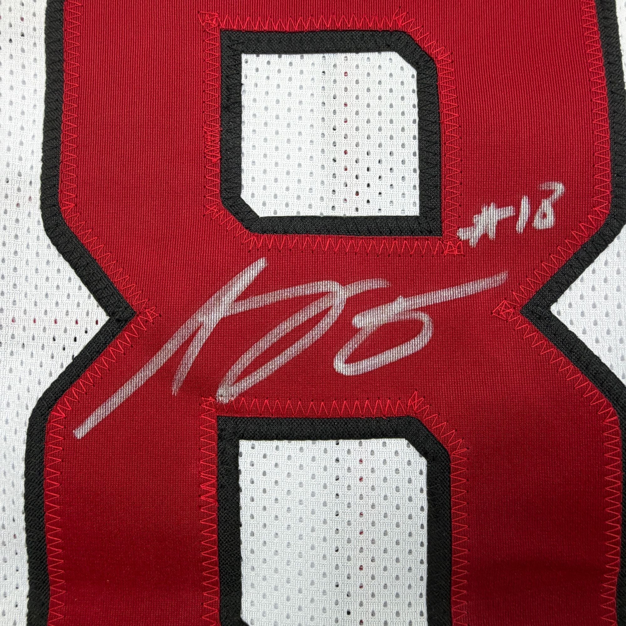 Autographed/Signed AJ Green Arizona White Football Jersey Beckett BAS COA