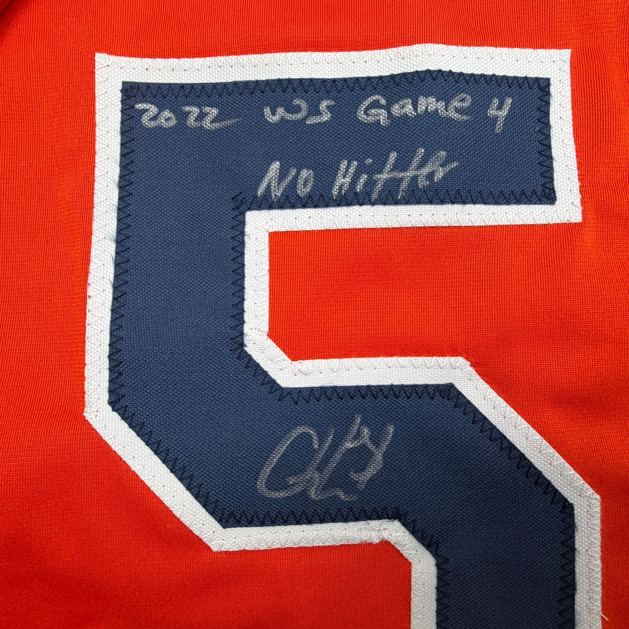 Autographed/Signed Cristian Javier Houston Orange Baseball Jersey Beckett BAS COA