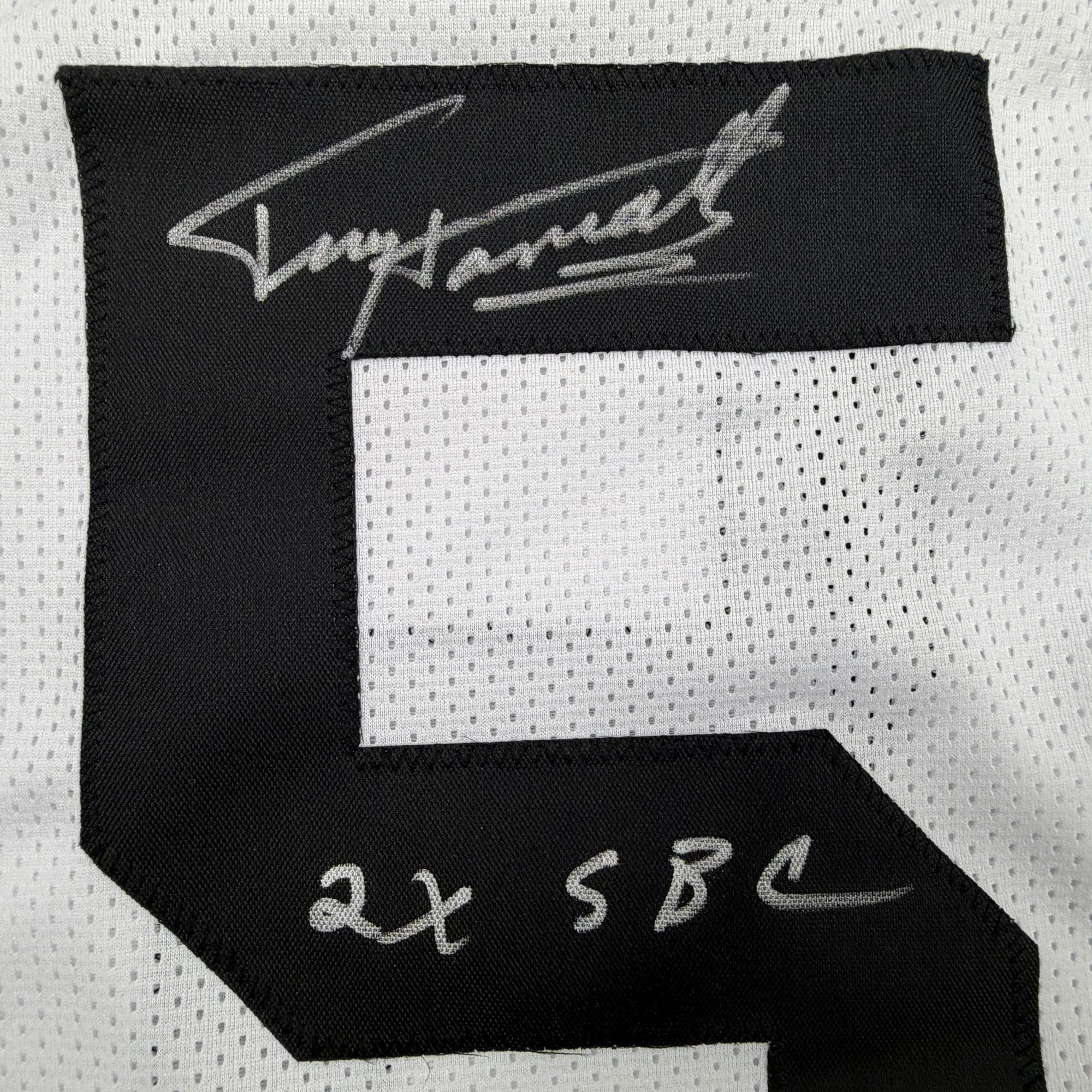 Autographed/Signed Terry Hanratty Pittsburgh White Football Jersey JSA COA