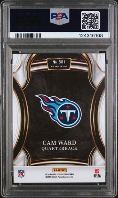 Graded 2024 Panini Select Cam Ward #501 XRC Rookie RC Football Card PSA 10 Gem Mint