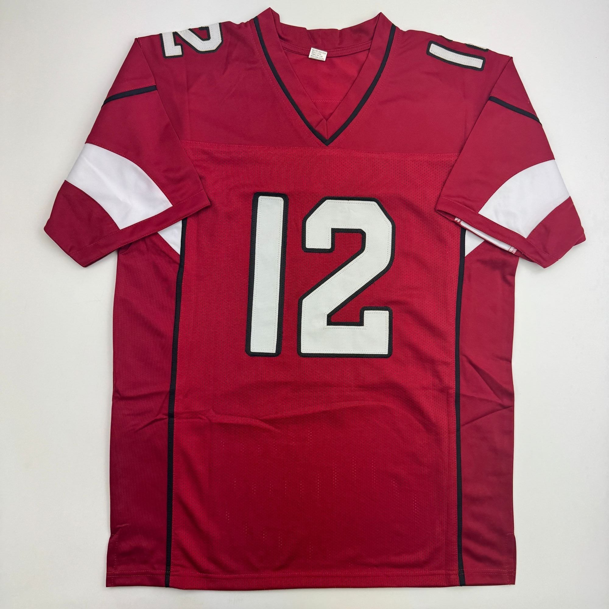Autographed/Signed John Brown Arizona Red Football Jersey JSA COA