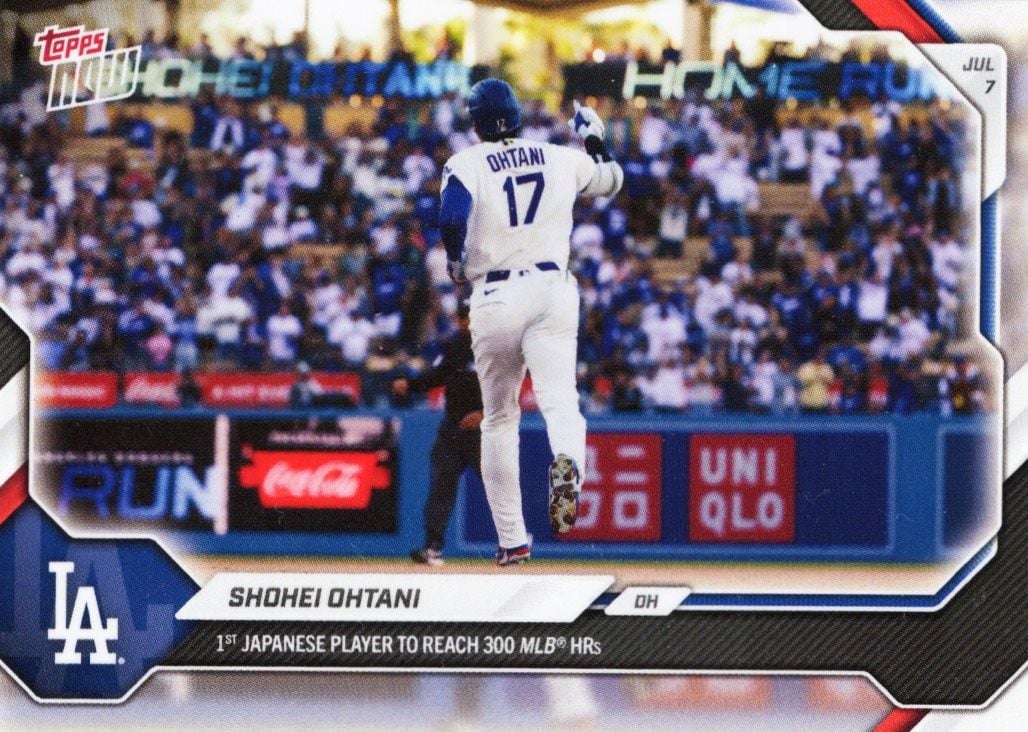 2026 Topps Now Shohei Ohtani #428SP 1st Japanese Player to Reach 300 MLB Home Runs Los Angeles Dodgers Baseball Card