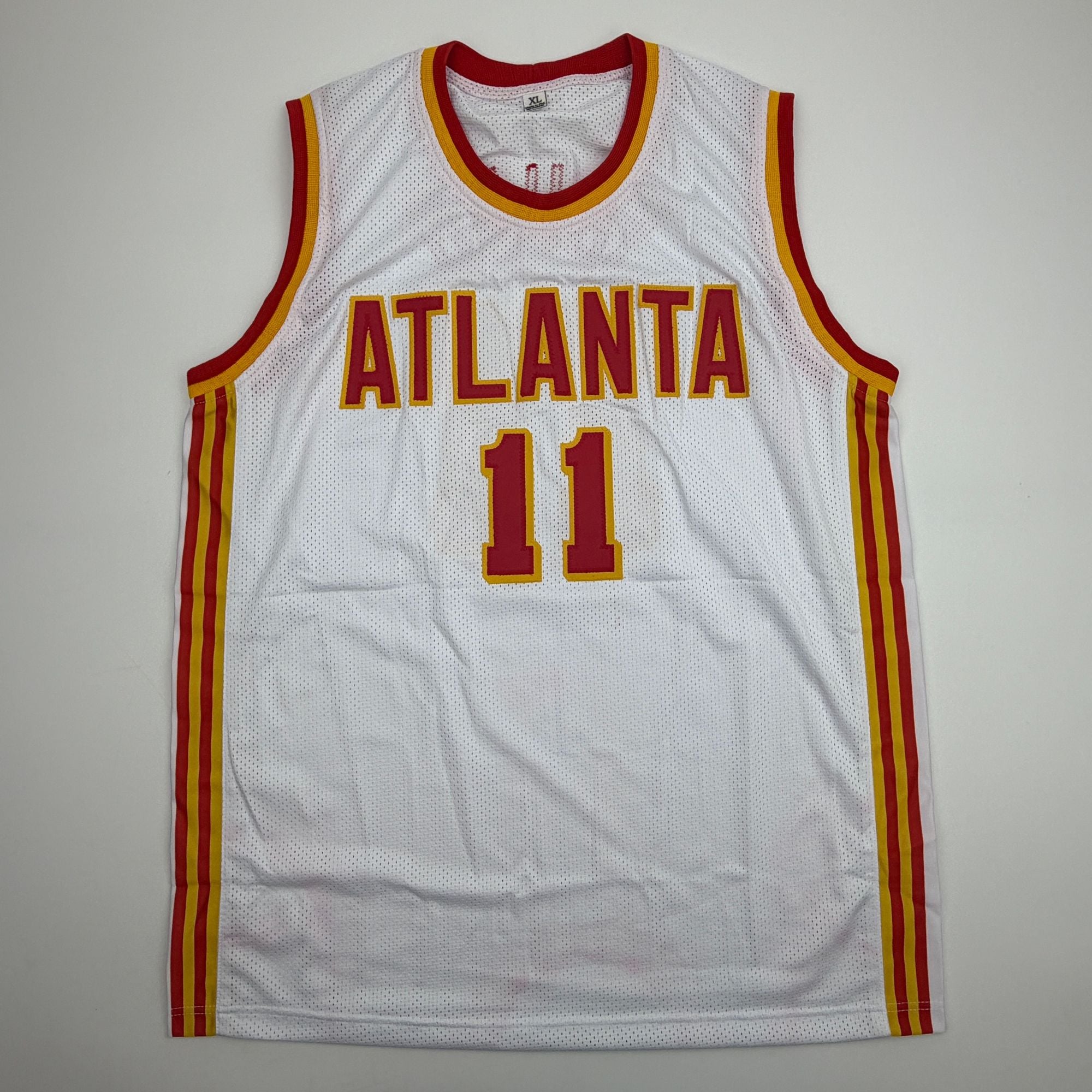 Autographed/Signed Trae Young Ice Trae Atlanta White Basketball Jersey Beckett BAS COA