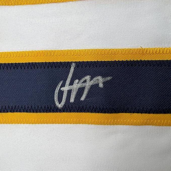 Framed Autographed/Signed Jesus Made 35x39 Milwaukee White Baseball Jersey JSA COA