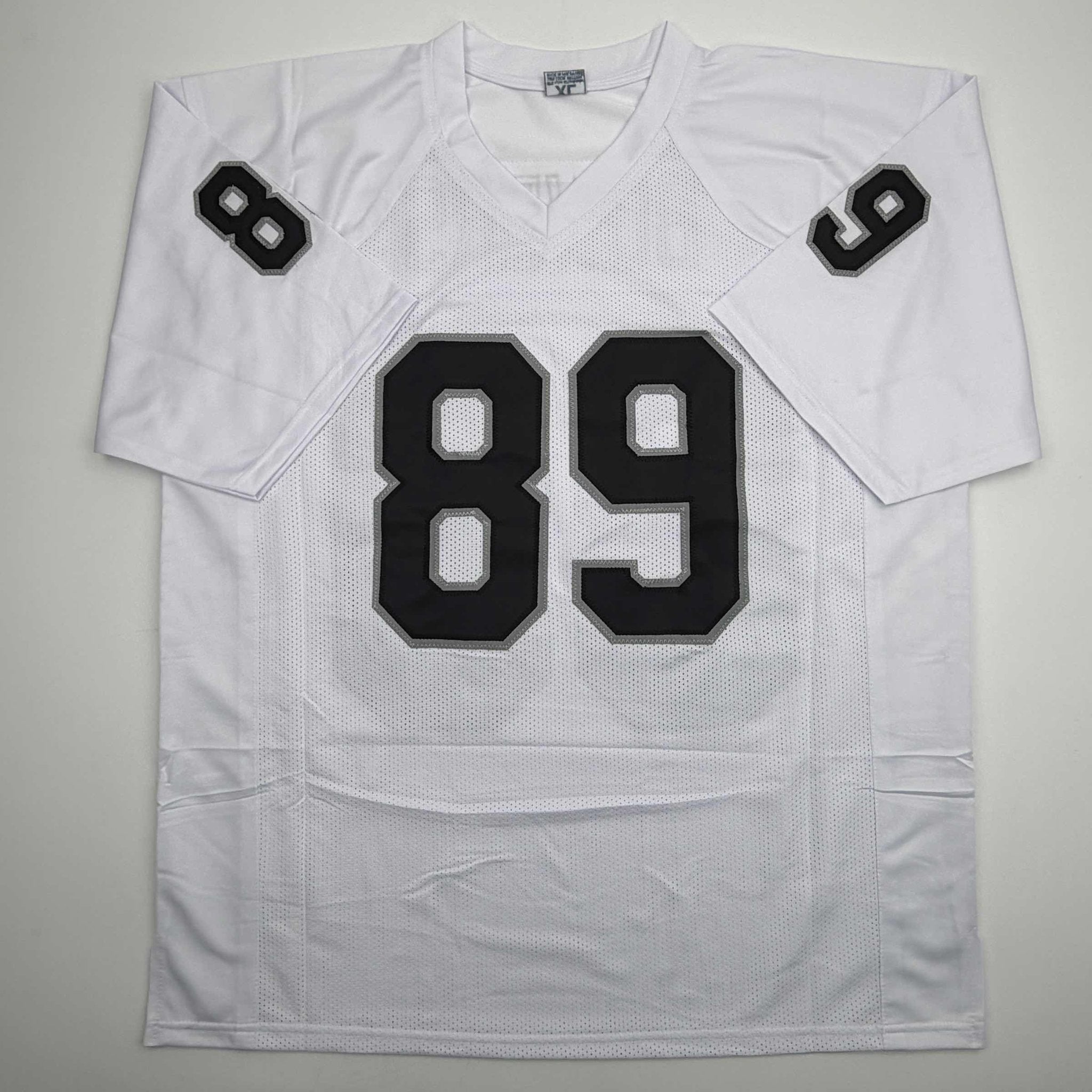 Autographed/Signed Brock Bowers Las Vegas Oakland White Football Jersey Beckett BAS COA