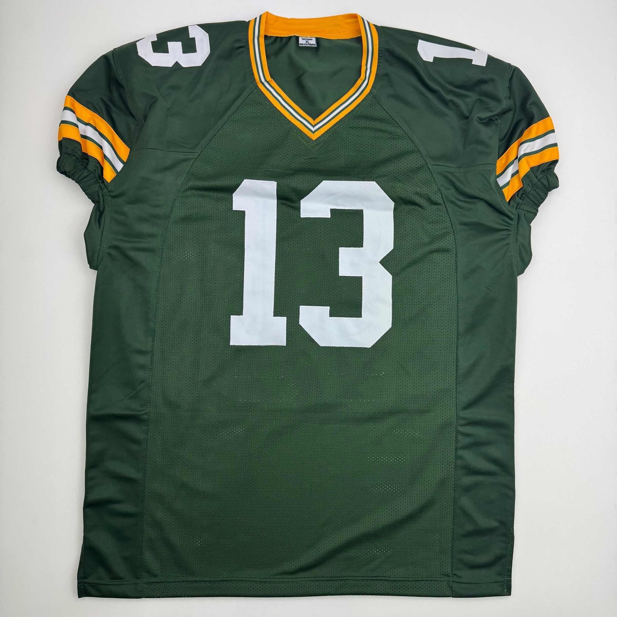 Autographed/Signed Dontayvion Wicks Green Bay Green Football Jersey JSA COA