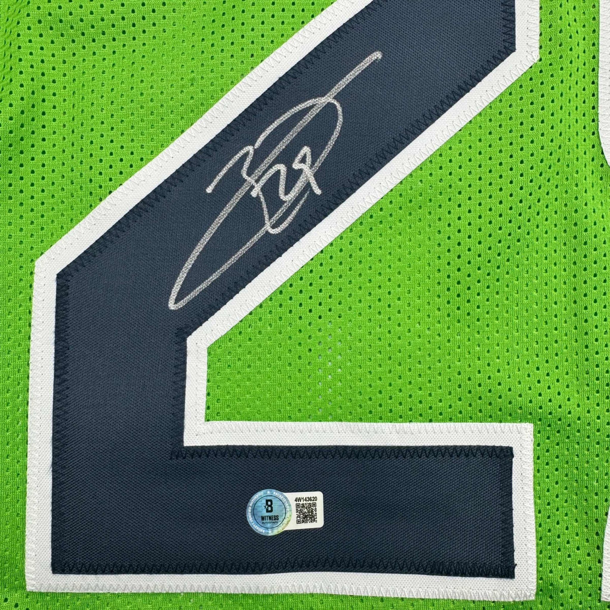 Autographed/Signed Earl Thomas III Seattle Green Football Jersey Beckett BAS COA