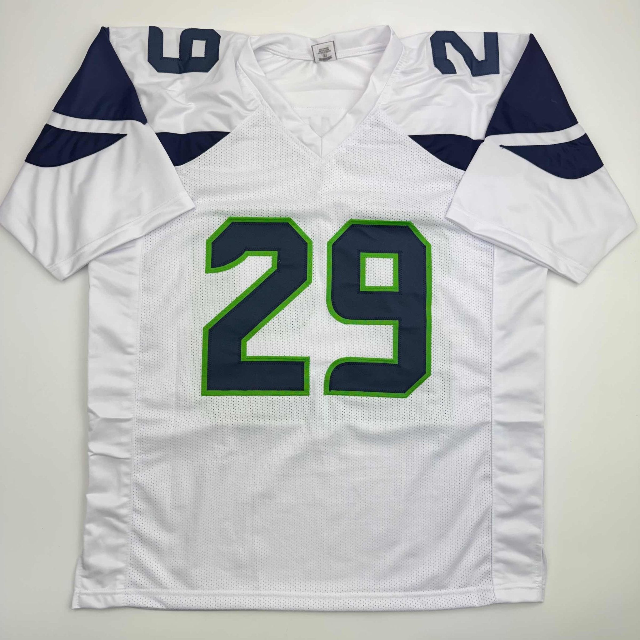 Autographed/Signed Earl Thomas III Seattle White Football Jersey Beckett BAS COA