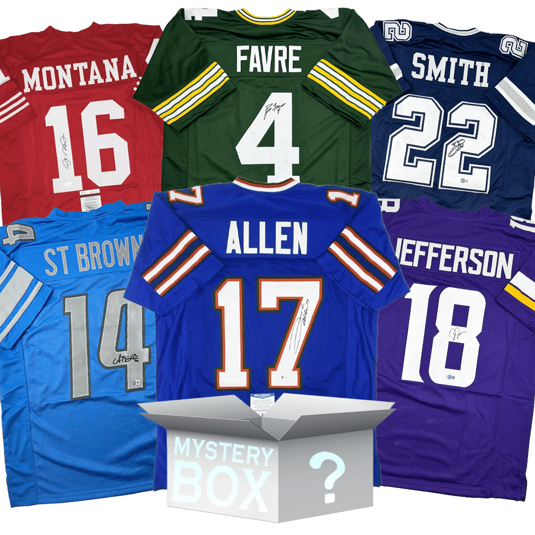 Random Autographed/Signed Football Jersey Mystery Box with PSA JSA or Beckett COA