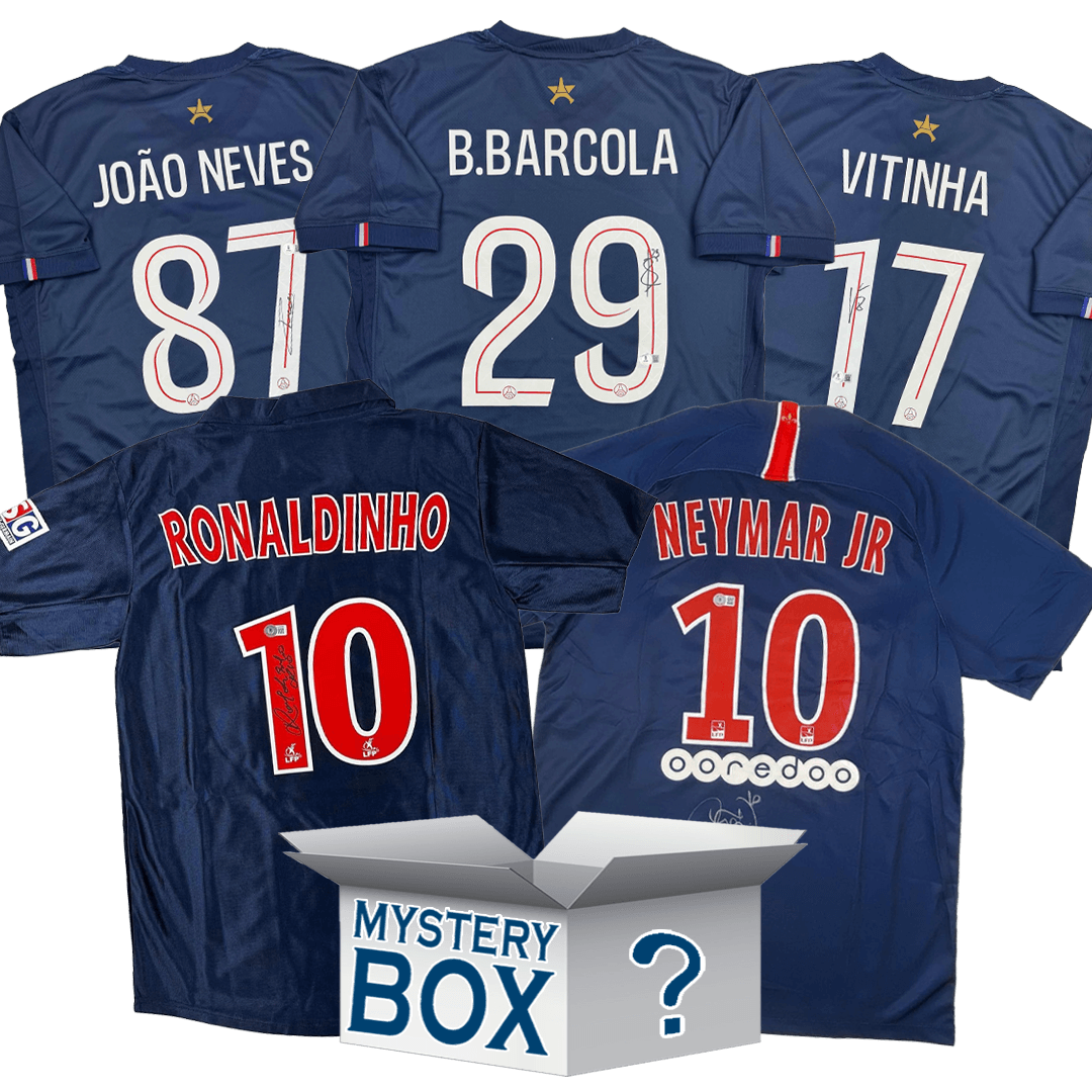 PSG Paris Saint-Germain F.C. Autographed/Signed Soccer Jersey Mystery Box with PSA JSA or Beckett COA