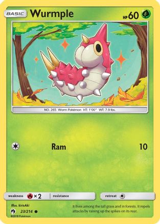 Wurmple 023/214 - SM  Lost Thunder