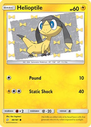 Helioptile 049/181 - SM  Team Up