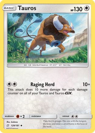 Tauros 129/181 - SM  Team Up