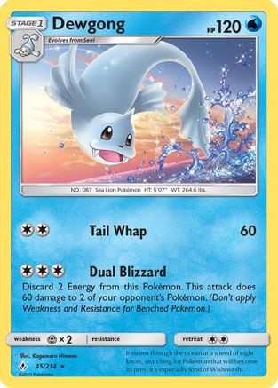 Dewgong 045/214 - SM  Unbroken Bonds