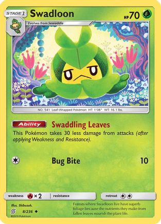 Swadloon 008/236 - SM  Unified Minds Reverse Holofoil