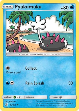 Pyukumuku 052/236 - SM  Unified Minds Reverse Holofoil