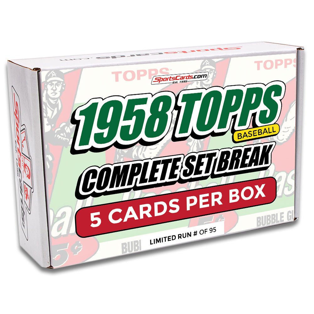 1958 TOPPS BASEBALL COMPLETE SET BREAK - 5 CARDS PER BOX!