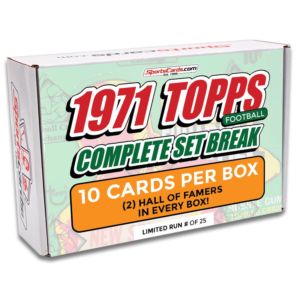1971 TOPPS FOOTBALL COMPLETE SET BREAK - 10 CARDS PER BOX! 2 HOFERS per box!
