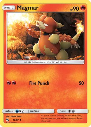 Magmar 010/68 - Hidden Fates Reverse Holofoil
