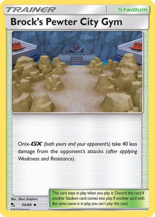 Brock's Pewter City Gym 054/68 - Hidden Fates
