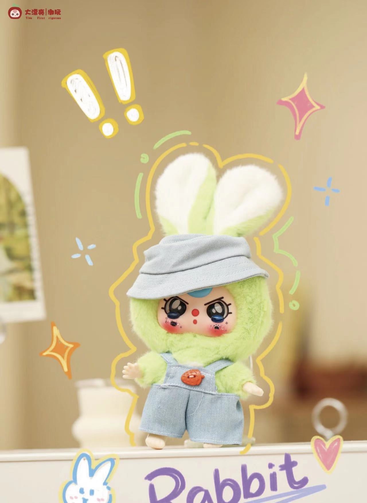 Baby Three - Macaron Rabbit Stuffed Blind Box (1 Blind Box)