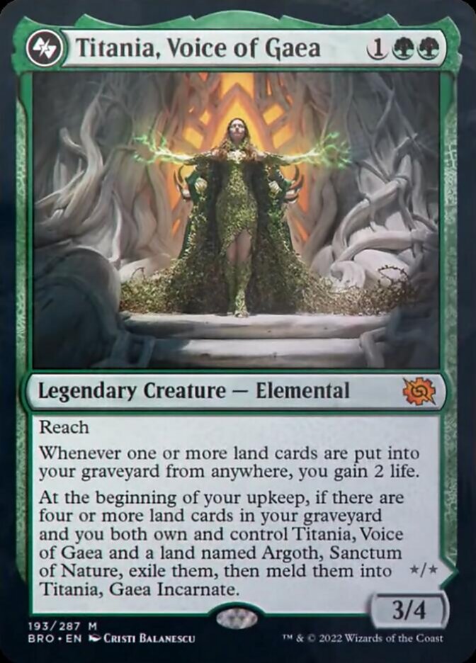 Titania, Voice of Gaea (BRO-193) - The Brothers' War