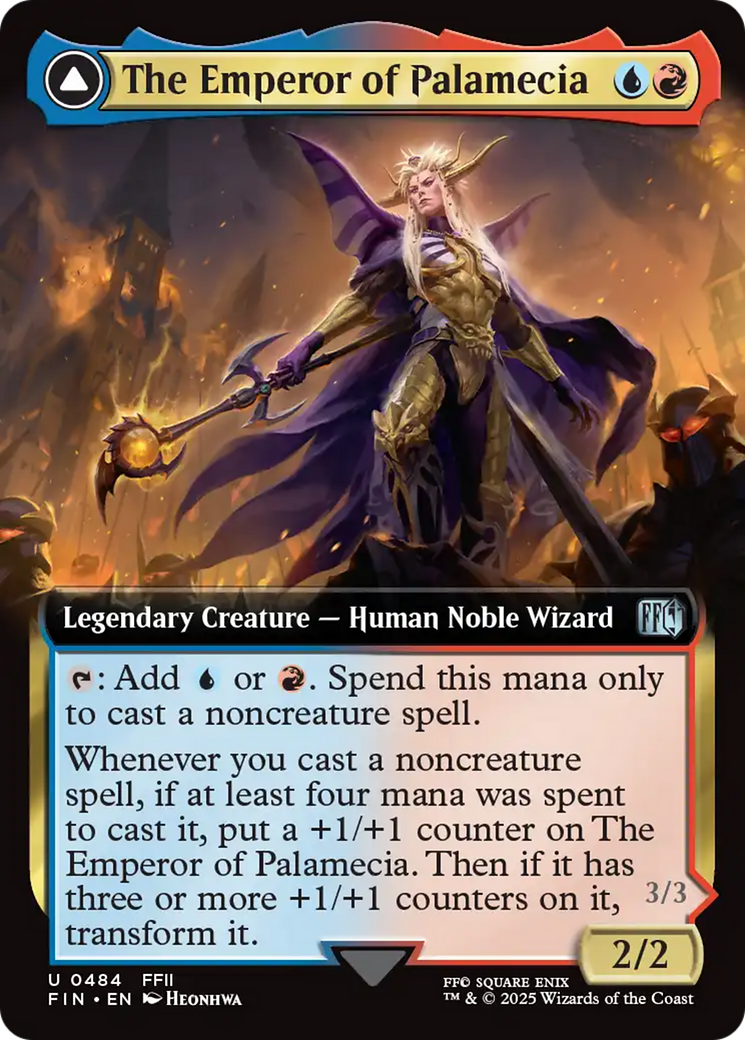 The Emperor of Palamecia // The Lord Master of Hell (FIN-484) - FINAL FANTASY: (Extended Art) Foil