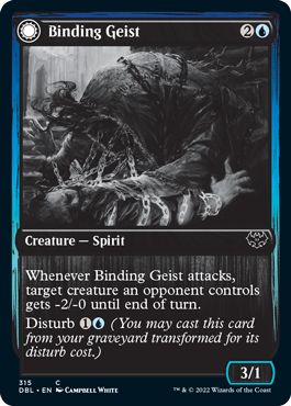 Binding Geist // Spectral Binding (DBL-315) - Innistrad: Double Feature: (Double Faced Transform) Foil