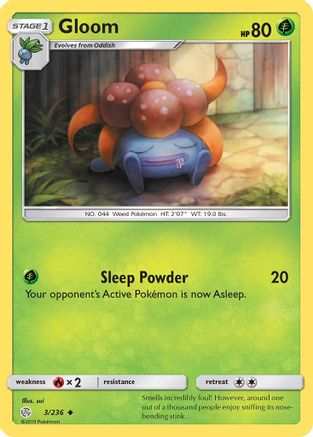 Gloom 003/236 - SM  Cosmic Eclipse Reverse Holofoil